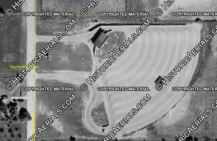 Maple City Drive-In Theatre - 1955 Aerial Photo (newer photo)